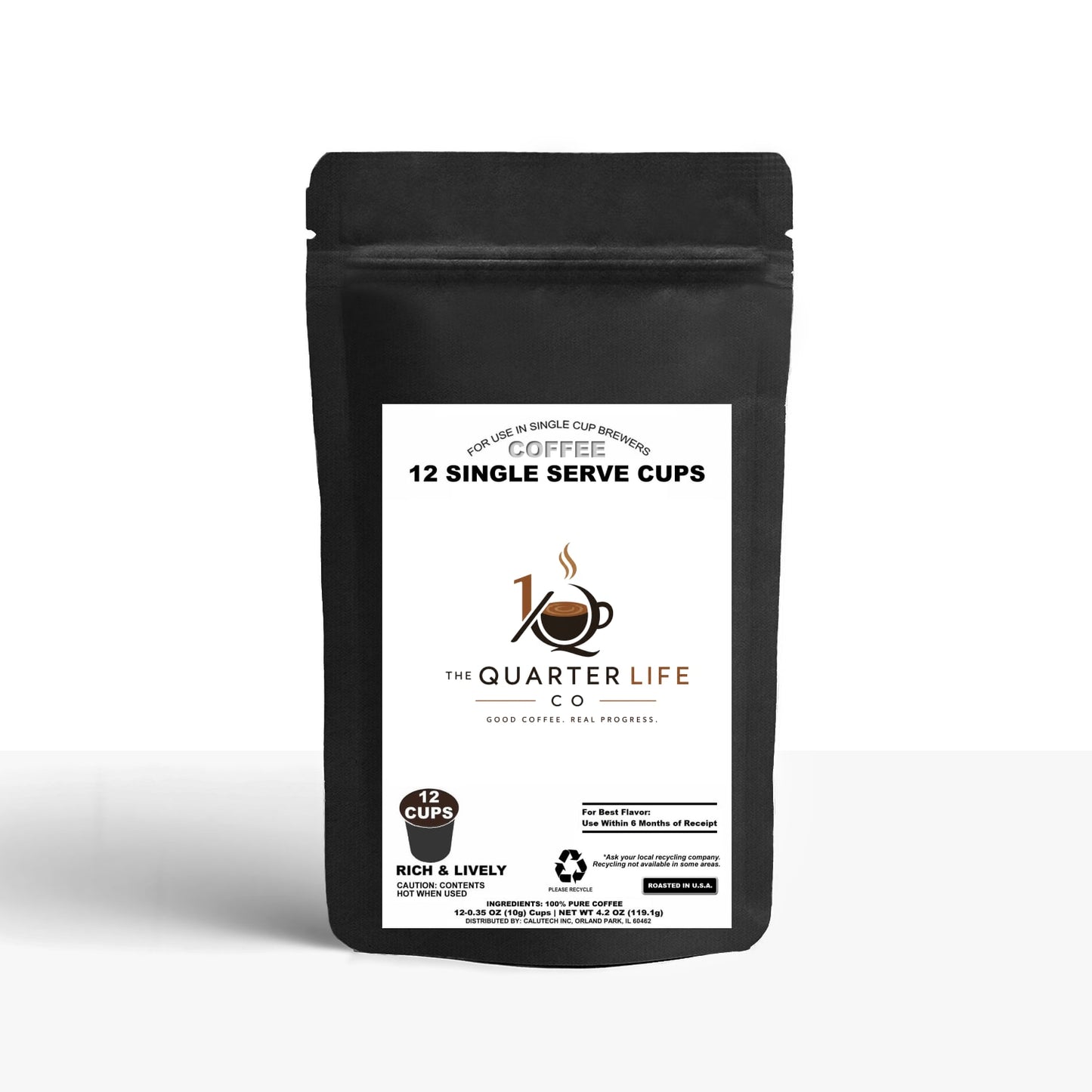 12 Pack Single Serve Coffee Capsules